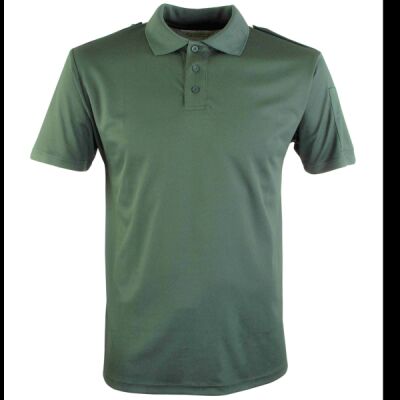 0936 - Green Wicking Polo shirt (With epaulettes.) Thumbnail